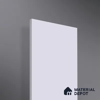 White Solid Colors Look SMT 901 8 ft x 4 ft Super Matte Finish Decorative Laminate - 1 mm | Suitable for Living Room, Kitchen, Office