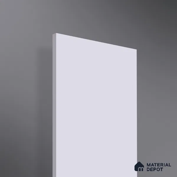 White Solid Colors Look SMT 901 8 ft x 4 ft Super Matte Finish Decorative Laminate - 1 mm | Suitable for Living Room, Kitchen, Office