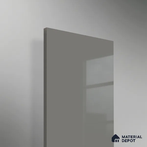 Light Grey Solid Colors Look HG 920 8 ft x 4 ft High Gloss Finish Decorative Laminate - 1 mm | Suitable for Living Room, Kitchen, Office