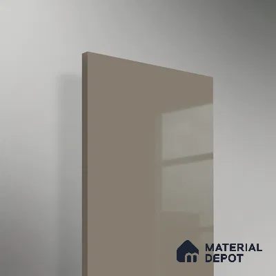 Chrome Grey Solid Colors Look HG 911 8 ft x 4 ft High Gloss Finish Decorative Laminate - 1 mm | Suitable for Living Room, Kitchen, Office