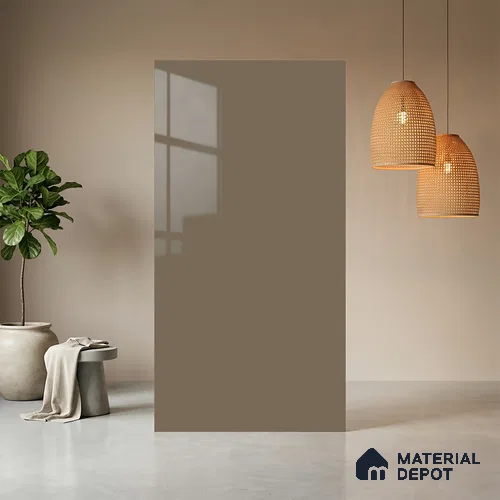 Dusty Petal Solid Colors Look HG 512 8 ft x 4 ft High Gloss Finish Decorative Laminate - 1 mm | Suitable for Living Room, Kitchen, Office
