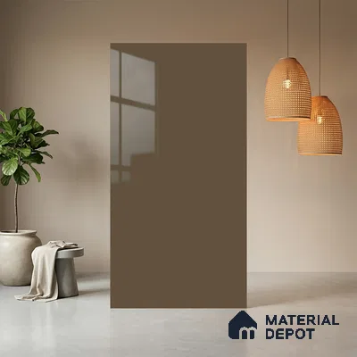 Vanilla Glaze Solid Colors Look HG 511 8 ft x 4 ft High Gloss Finish Decorative Laminate - 1 mm | Suitable for Living Room, Kitchen, Office