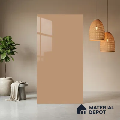 Rose Whisper Solid Colors Look HG 927 8 ft x 4 ft High Gloss Finish Decorative Laminate - 1 mm | Suitable for Living Room, Kitchen, Office