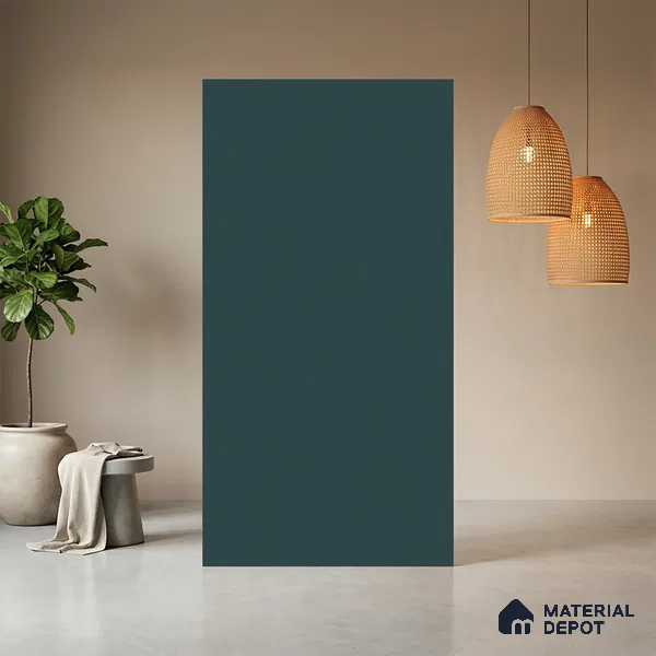 Sapphire Blue Solid Colors Look SF 914 8 ft x 4 ft Suede Finish Decorative Laminate - 1 mm | Suitable for Living Room, Kitchen, Office