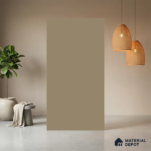 Beige Solid Colors Look LM 01928 8 ft x 4 ft Matte Finish Decorative Laminate - 1 mm | Suitable for Living Room, Kitchen, Office