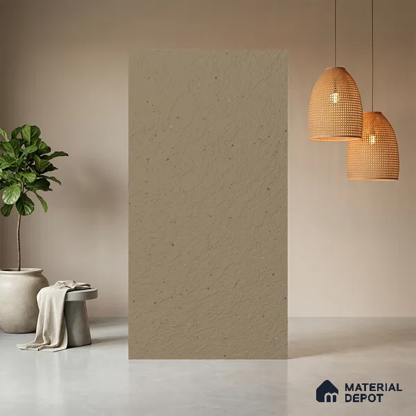 Grey Textured Solid Look LM 10859 8 ft x 4 ft Texture Finish Decorative Laminate - 1 mm | Suitable for TV Unit, Wardrobe, Kitchen Cabinets