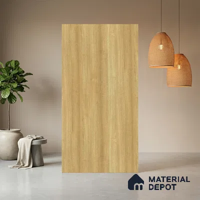 Wooden Look LM 10891 Tahiti Samao Oak 8 ft x 4 ft Texture Finish Decorative Laminate - 1 mm | Suitable for TV Unit, Wardrobe, Kitchen Cabinets