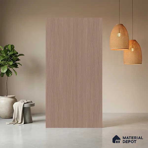 Wooden Look LM 10903 Ponderos Wood Dark 8 ft x 4 ft Texture Finish Decorative Laminate - 1 mm | Suitable for TV Unit, Wardrobe, Kitchen Cabinets