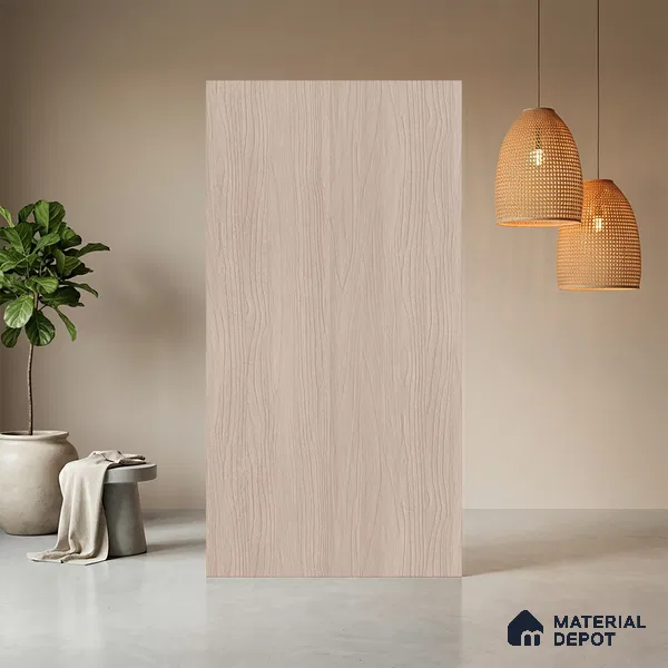 Wooden Look LM 10904 Ponderos Wood Light 8 ft x 4 ft Texture Finish Decorative Laminate - 1 mm | Suitable for TV Unit, Wardrobe, Kitchen Cabinets