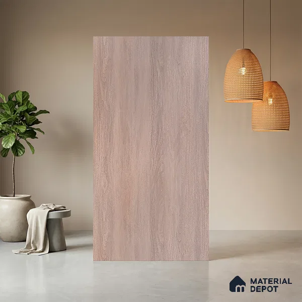 Wooden Look LM 10905 Rearwood Snow 8 ft x 4 ft Texture Finish Decorative Laminate - 1 mm | Suitable for TV Unit, Wardrobe, Kitchen Cabinets