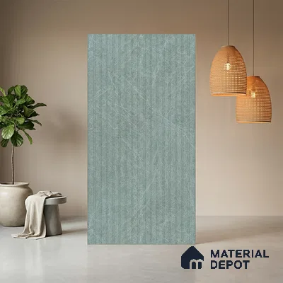 Marble Fluted LM 10919 8 ft x 4 ft Matte Finish Decorative Laminate - 1 mm | Suitable for TV Unit,Wardrobe, Kitchen Cabinets