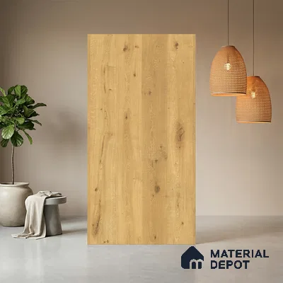 Wooden Look LM 10937 Natural Moden Oak 8 ft x 4 ft Texture Finish Decorative Laminate - 1 mm | Suitable for TV Unit, Wardrobe, Kitchen Cabinets