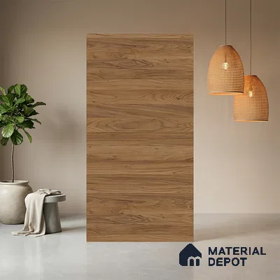 Wooden Look LM 10945 Natrual Delight 8 ft x 4 ft Texture Finish Decorative Laminate - 1 mm | Suitable for TV Unit, Wardrobe, Kitchen Cabinets