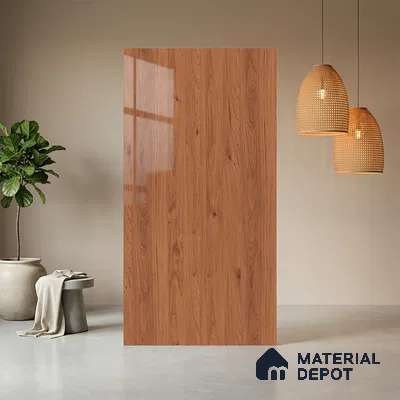 Wooden Look LM 10958 Blonde Base 8 ft x 4 ft Glossy Finish Decorative Laminate - 1 mm | Suitable for TV Unit, Wardrobe, Kitchen Cabinets