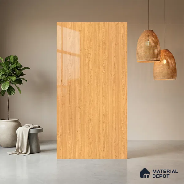 Wooden Look LM 10959 Embi Pine 8 ft x 4 ft Glossy Finish Decorative Laminate - 1 mm | Suitable for TV Unit, Wardrobe, Kitchen Cabinets