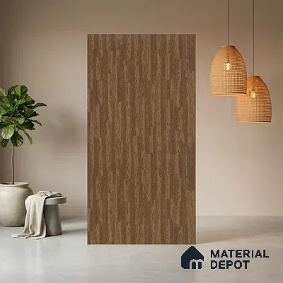 LM 10968 Snow Wood Brown 8 ft x 4 ft Suede Finish Decorative Laminate - 1 mm | Suitable for TV Unit, Wardrobe, Kitchen Cabinets