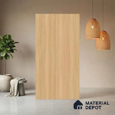 Wooden Look LM 10972 Original Teak 8 ft x 4 ft Suede Finish Decorative Laminate - 1 mm | Suitable for TV Unit, Wardrobe, Kitchen Cabinets