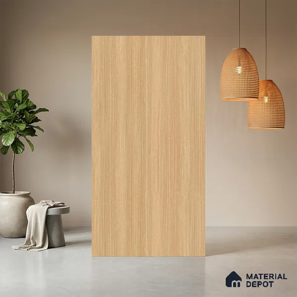 Wooden Look LM 10972 Original Teak 8 ft x 4 ft Suede Finish Decorative Laminate - 1 mm | Suitable for TV Unit, Wardrobe, Kitchen Cabinets