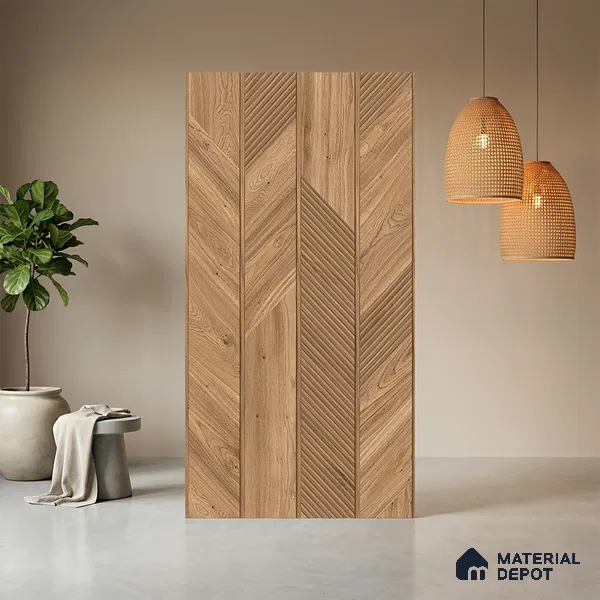 Wooden Look LM 20185 8 ft x 4 ft Texture Finish Decorative Laminate - 1 mm | Suitable for TV Unit, Wardrobe, Kitchen Cabinets