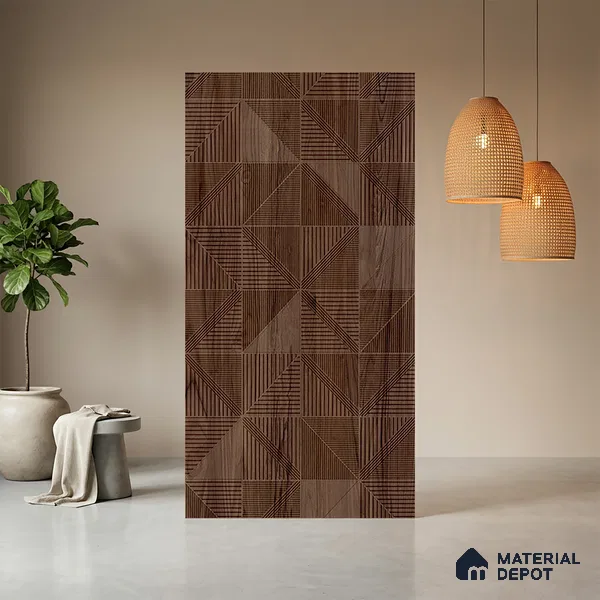 Wooden Look LM 20186 8 ft x 4 ft Texture Finish Decorative Laminate - 1 mm | Suitable for TV Unit, Wardrobe, Kitchen Cabinets