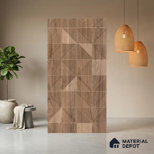 Patterned Look LM 20195 8 ft x 4 ft Texture Finish Decorative Laminate - 1 mm | Suitable for Bedroom, TV Unit, Wardrobe