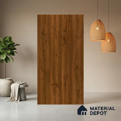 Wooden Look LM 20257 8 ft x 4 ft Suede Finish Decorative Laminate - 1 mm | Suitable for TV Unit, Wardrobe, Kitchen Cabinets
