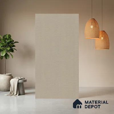 Grey Fabric Look LM 20985 8 ft x 4 ft Texture Finish Decorative Laminate - 1 mm | Suitable for TV Unit, Wardrobe, Kitchen Cabinets