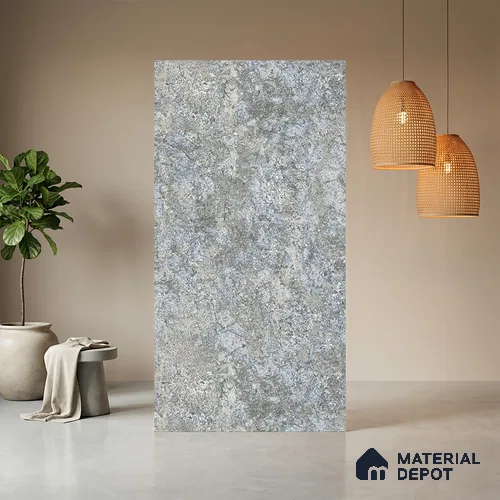 White Marble Look LM 20990 8 ft x 4 ft Matte Finish Decorative Laminate - 1 mm | Suitable for TV Unit, Wardrobe, Kitchen Cabinets