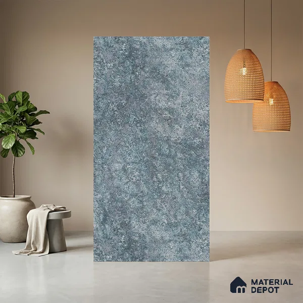 Blue Marble Look LM 20991 8 ft x 4 ft Matte Finish Decorative Laminate - 1 mm | Suitable for TV Unit, Wardrobe, Kitchen Cabinets