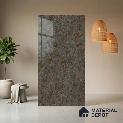 Patterned Look LM 21012 8 ft x 4 ft High Gloss Finish Decorative Laminate - 1 mm | Suitable for Bedroom, TV Unit, Wardrobe