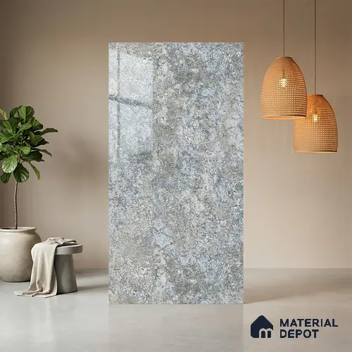 Stone Look LM 21023 8 ft x 4 ft High Gloss Finish Decorative Laminate - 1 mm | Suitable for TV Unit, Wardrobe, Kitchen Cabinets