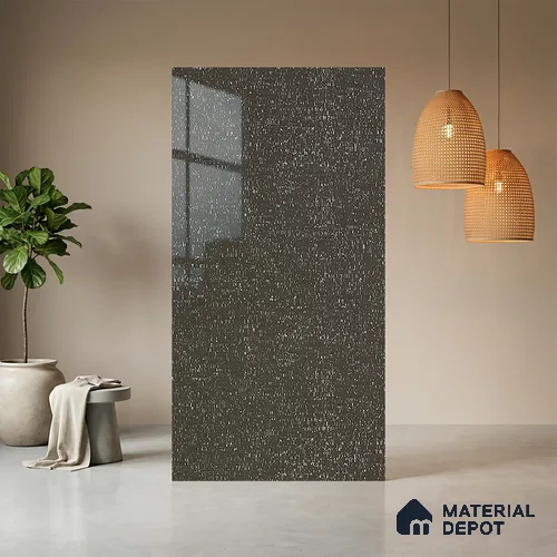 Patterned Look LM 21026 8 ft x 4 ft High Gloss Finish Decorative Laminate - 1 mm | Suitable for Bedroom, TV Unit, Wardrobe