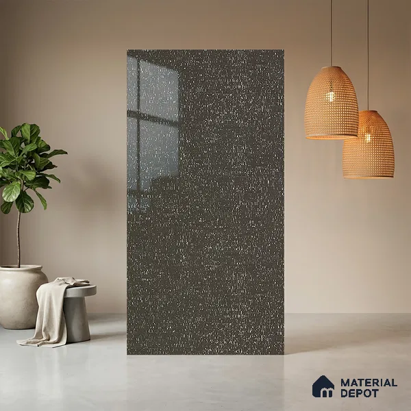 Patterned Look LM 21026 8 ft x 4 ft High Gloss Finish Decorative Laminate - 1 mm | Suitable for Bedroom, TV Unit, Wardrobe