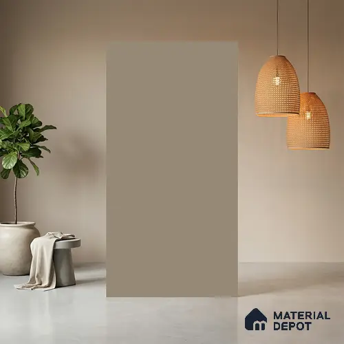 Beige Leather Look LM 21031 8 ft x 4 ft Suede Finish Decorative Laminate - 1 mm | Suitable for TV Unit, Wardrobe, Kitchen Cabinets