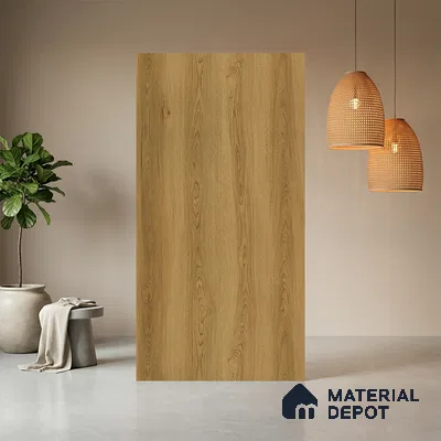 Wooden Look LM 21039 8 ft x 4 ft Suede Finish Decorative Laminate - 1 mm | Suitable for TV Unit, Wardrobe, Kitchen Cabinets