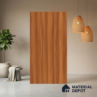Wooden Look LM 21041 8 ft x 4 ft Suede Finish Decorative Laminate - 1 mm | Suitable for TV Unit, Wardrobe, Kitchen Cabinets