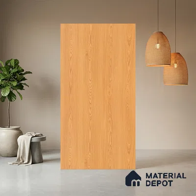 Wooden Look LM 21044 8 ft x 4 ft Suede Finish Decorative Laminate - 1 mm | Suitable for TV Unit, Wardrobe, Kitchen Cabinets