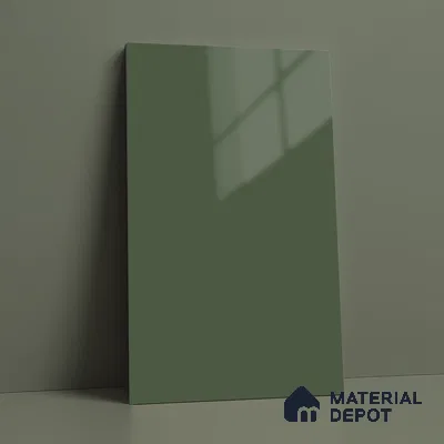 LM 21066 Mint High Gloss Finish 8 ft x 4 ft Decorative Laminate - 1 mm | Suitable for Living Room, Kitchen, Office