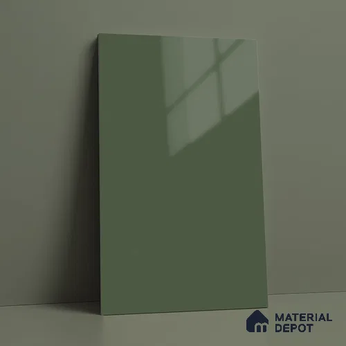 LM 21066 Mint High Gloss Finish 8 ft x 4 ft Decorative Laminate - 1 mm | Suitable for Living Room, Kitchen, Office