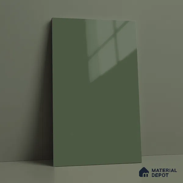 LM 21066 Mint High Gloss Finish 8 ft x 4 ft Decorative Laminate - 1 mm | Suitable for Living Room, Kitchen, Office