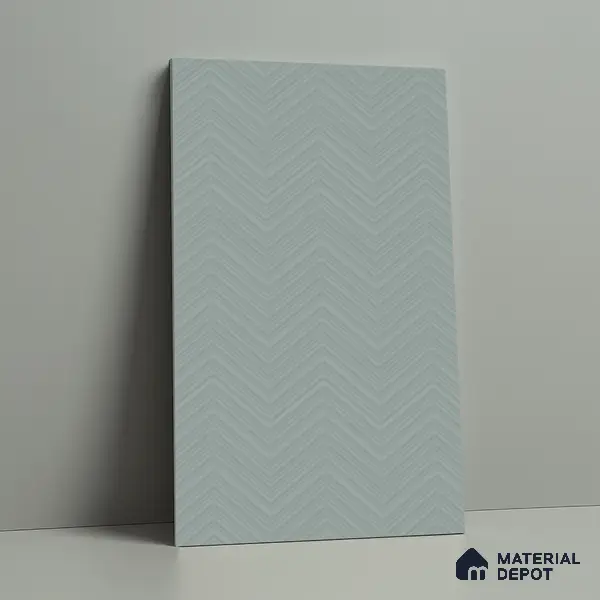Patterned Look LM 21068 D Airy Blue Acute Texture Finish 8 ft x 4 ft Decorative Laminate - 1 mm | Suitable for Bedroom, TV Unit, Wardrobe