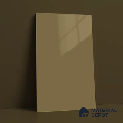 Brown Solid Color Acrylic Laminate LM 24332 8 ft x 4 ft High Gloss Finish - 1.5 mm | Matching Edgeband code - EB 02122 | Suitable for TV Unit, Wardrobe, Cabinets