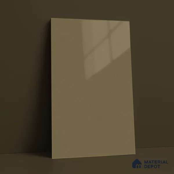 Beige Acrylic Laminate LM 24550 8 ft x 4 ft High Gloss Finish - 1.5 mm | Matching Edgeband code - EB 02110 | Suitable for TV Unit, Wardrobe, Cabinets