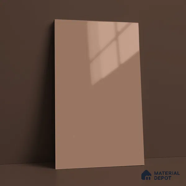 LM 23645 8 ft x 4 ft Solid Plain High Gloss Finish Acrylic Laminate - 1.5 mm | Suitable for Living Room, Kitchen, Office | Matching Edgeband Code EB 11113