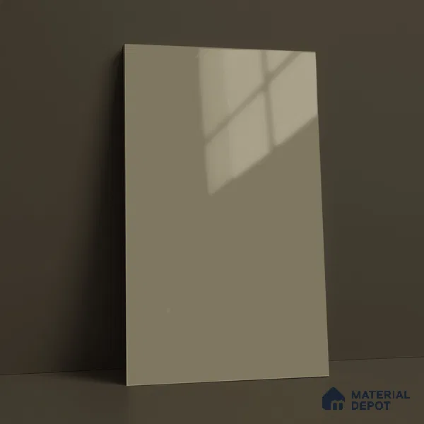 LM 23651 8 ft x 4 ft Solid Plain High Gloss Finish Acrylic Laminate - 1.5 mm | Suitable for Living Room, Kitchen, Office | Matching Edgeband Code EB 1109