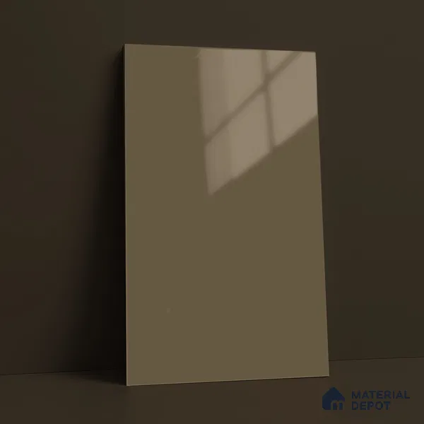 LM 23653 8 ft x 4 ft Solid Plain High Gloss Finish Acrylic Laminate - 1.5 mm | Suitable for Living Room, Kitchen, Office | Matching Edgeband Code EB 1112