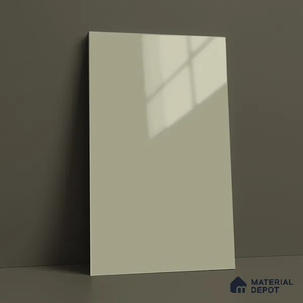 LM 23663 8 ft x 4 ft Solid Plain High Gloss Finish Acrylic Laminate - 1.5 mm | Suitable for Living Room, Kitchen, Office | Matching Edgeband Code EB 1128