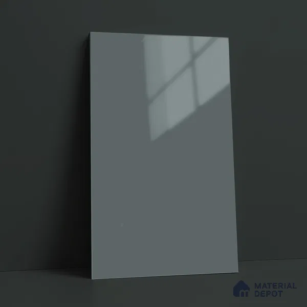 LM 23667 8 ft x 4 ft Solid Plain High Gloss Finish Acrylic Laminate - 1.5 mm | Suitable for Living Room, Kitchen, Office | Matching Edgeband Code EB 1133