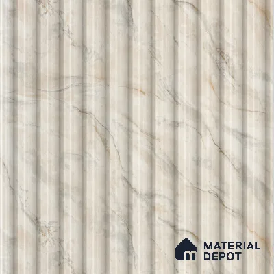 LM 26388 Flutura Elegance Silver 8 ft x 4 ft High Gloss Finish Acrylic Laminate - 1.5 mm | Suitable for TV Unit, Wardrobe, Cabinets