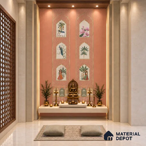 Chitra Mahal LM 25876 8 ft x 4 ft Texture Finish Digital Laminate - 1 mm | Suitable for Bedroom, Feature Wall, Wardrobe